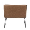 NicBex Faux Leather Accent Chair,Upholstered Living Room Chairs with Metal Sleigh Legs,Cozy Armless Chair,Accent Chairs for Living Room - 4 of 4