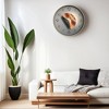 REGALWOVEN Modern Plastic Exquisite Battery Powered Silent Wall Clock 12 x 12 x 1.6 Inches - 3 of 4