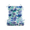 ARTPLAN Patio Chair Cushions Combined Seat and Back,Tufted Outdoor Swivel Chair Cushion with Tie,44"x20"x4"，1 Count,Floral - 3 of 4