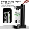 SNLIDE Easy to Operate Soda and Sparkling Water Maker Machine for Home with 1,000ML Pet Bottle, DIY Stickers, and 60L CO2 Exchange Carbonator - 2 of 4