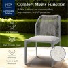 Best Choice Products Set of 2 Indoor/Outdoor Aluminum Woven Side Dining Chairs w/ All-Weather Rope - 4 of 4