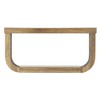 Resenkos Mid - Century Modern Wooden Console Table, U - Shaped Entryway Sofa Side Table Brown - 3 of 4