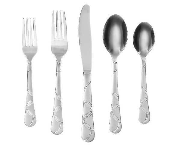 Cambridge Silversmiths Felicity Sand 20 Piece Silverware Set