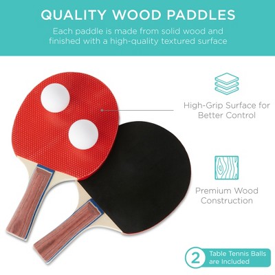 Blue Folding Outdoor Ping Pong Table with Net and Paddles