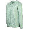 Sofra Women's Cotton Comfort Zip Up Hoodie Jersey Sweater - 2 of 3