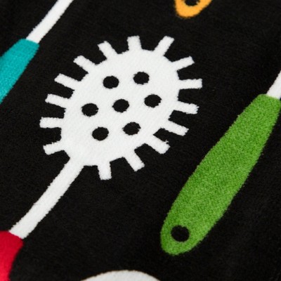 T-fal Print Fiber Reactive Kitchen Towel, Two Pack, Utensils