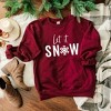 Simply Sage Market Women's Graphic Sweatshirt Let It Snow - image 3 of 4