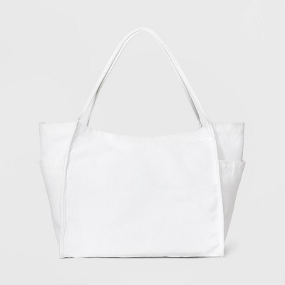 Large Tote Handbag - Wild Fable™ Cream Denim : Target