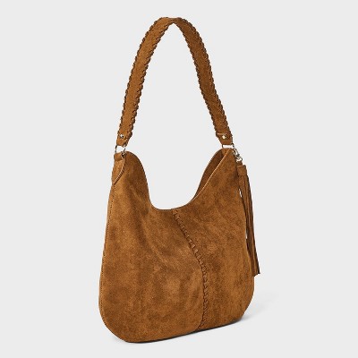 Сумки Universal Thread Western Faux Suede with Tassel Shoulder Bag Purse - Universal Thread™ Brown — фото 3