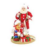 Possible Dreams The Man With All The Toys  -  One Figurine 11.0 Inches -  Santa List Rocking Horse  -  6012256  -  Polyresin  -  Red