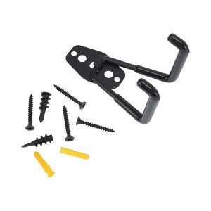 Unique Bargains Garage Storage Hooks with Screws Small Square Base Plate with Hook 4.4"x2.8"x2.6" 1 Pc - 1 of 4