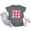 Simply Sage Market Women's Valentine Smiley Face Heart Short Sleeve Garment Dyed Tee - 3 of 4