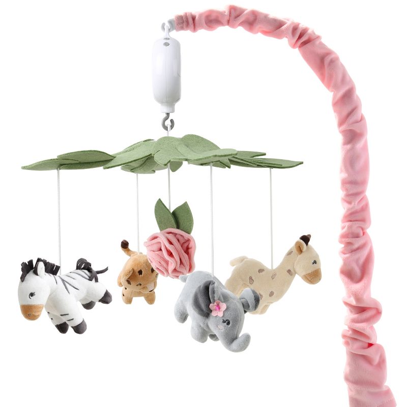 The Peanutshell Wildest Dreams Pink Musical Crib Mobile for Baby Girls, 1 of 8
