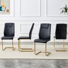 PAGED Modern Chic Dining Chairs with Plush Upgraded Cushions & Anti-Slip Design,Armless Chairs for Kitchen,Living Room - 2 of 4