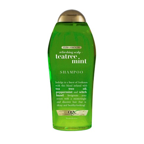 Ogx Extra Strength Refreshing Scalp + Tea Tree Mint Shampoo - 25.4 Fl Oz : Target