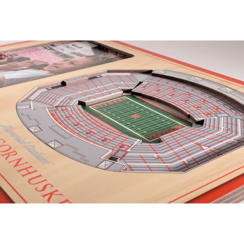4&#34; x 6&#34; NCAA Nebraska Cornhuskers 3D StadiumViews Picture Frame, 3 of 6