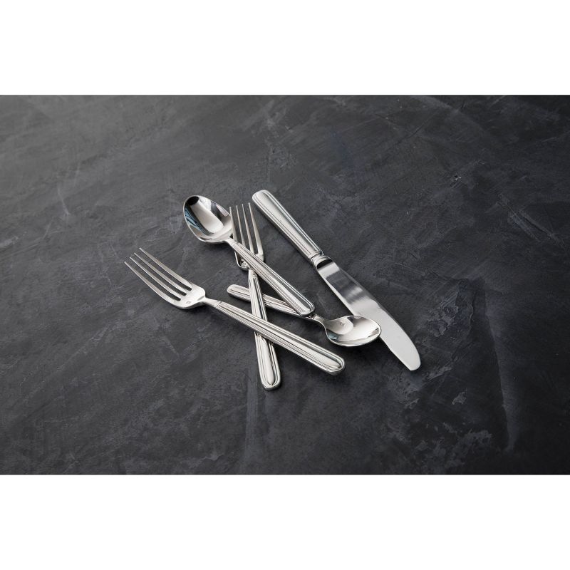 Fortessa Tableware Solutions 20pc Metropolitan Stainless Steel Flatware Set Silver, 5 of 6