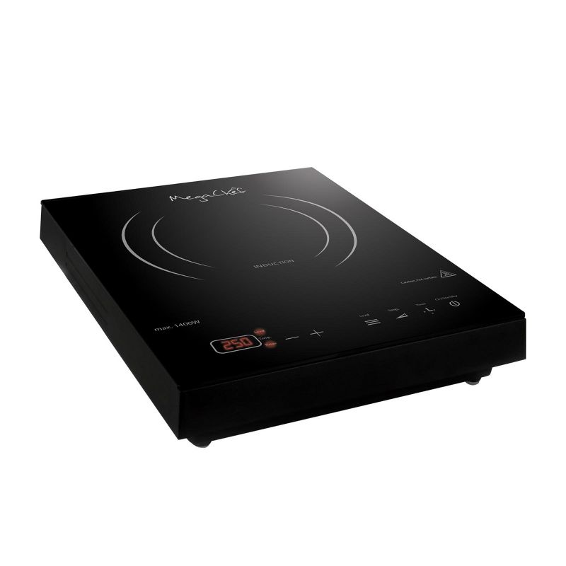 MegaChef Portable 1400W Single Induction Countertop Cooktop with Digital Control Panel, 5 of 7