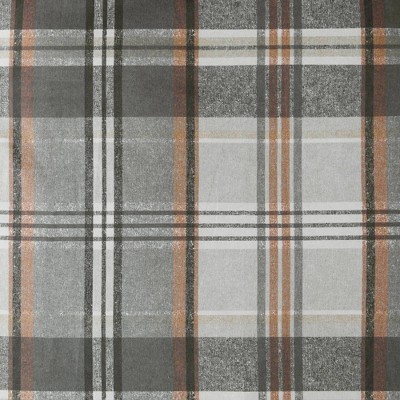 Tan and Gray Plaid Microfiber Twin Bedspread Cover Set