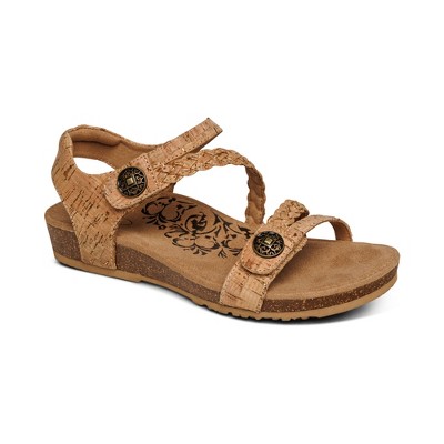 Aetrex Jillian Braided Quarter Strap