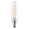 GE 3pk 60W Relax T8 LED Light Bulbs Soft White: Candelabra E12 Base, Dimmable, 500 Lumens, Suitable for Wet Locations - image 2 of 4