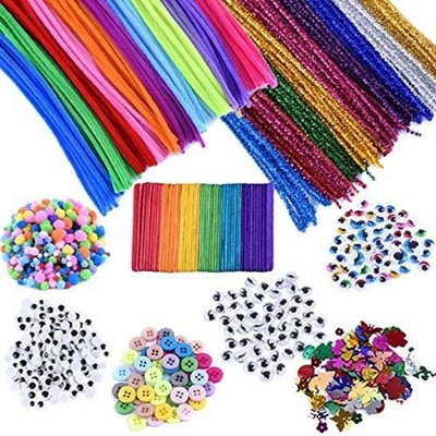 EpiqueOne 1090 Piece Kids Art Craft Supplies Assortment Set for School Projects, DIY Activities & Parties