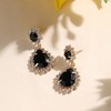 Women's Regal Drop Earrings - Onyx Black - 2 of 4