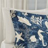 7 Pcs Stylish Coastal Coral Starfish Design Cotton Comforter Set,All Season Cozy Textile Down Alternative Bedding Set,Matching Shams & Pillows - 4 of 4