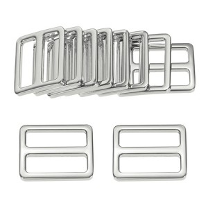 Unique Bargains Zinc Alloy Durable Multipurpose Tri Glide Metal Buckles for Bags 10 Pcs - 1 of 4