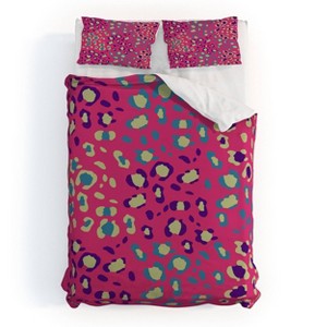 Deny Designs Artwork Patchouli Animal Glam Duvet Cover Bedding Set Pink - 1 of 4
