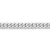 Black Bow Jewelry 4mm 14K White Gold Solid Flat Beveled Curb Chain Bracelet - 2 of 4