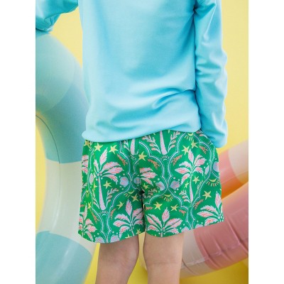 RuggedButts Boys UPF50+ Sun Protected Stretch Performance Hybrid Swim Trunks - Coconut Cabana, 5 — фото 3