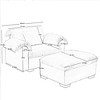SKRAN Single Sofa Couch, Comfy Upholstered Deep Armchair with Storage, Modern Lounge Chair for Living Room Bedroom, Small Space - 3 of 4