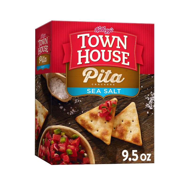 Kellogg&#39;s Town House Sea Salt Pita Crackers - 9.5oz, 1 of 10