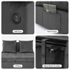 Sofa Bed 4-in-1 Convertible Pull Out Couch, Velvet Chair Bed, 5 Adjustable Backrests - 4 of 4