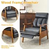 MOONMISS PU Fabric Modern Accent Chair Lounge Chair，Adjustable back - 4 of 4