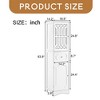 Slim Tall Bathroom Storage Cabinet with Adjustable Shelf, Drawer and 2 Doors, Freestanding Linen Tower - Leovsnove - 3 of 4