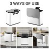 1.32 Gallon Kitchen Trash Can, Stainless Steel Step-Type Trash Can with Soft Lid and Removable Inner Bucket for Office, Bathroom, Living Room - 2 of 4