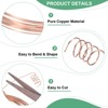 Unique Bargains Soft Pure Copper Jewelry Making Gardening Wire 1 Roll - 2 of 4