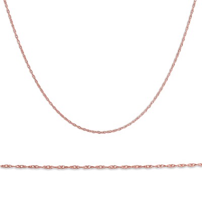 Pompeii3 Solid 14k Rose Gold 18" Chain With Spring Ring