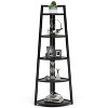 Gulches 5-Tier Corner Shelf, 70" Tall Corner Ladder Shelf Small Bookshelf for Living Room - 2 of 3