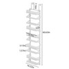 MOEPISY 10-Tier Over the Door Pantry Organizer Rack, Pantry Door Organizer Shelves - 2 of 4