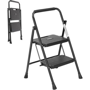 Gulches 2 Step Ladder, Step Stool Foldable, Portable Ladder with Wide Anti-Slip Pedal for Adults, Lightweight Step Ladder for Home Kitchen, Outdoor - 1 of 4