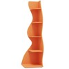 Resenkos Bookshelf, Bookcase Standing Shelf Unts,5-Tier Corner Shelf, Modern Wall Corner Bookshelf Bookcase,Orange - 3 of 3
