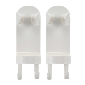 Unique Bargains Wall-mounted Toothbrush Holder 5.28"x1.73"x1.81" 2 Pcs - 1 of 4
