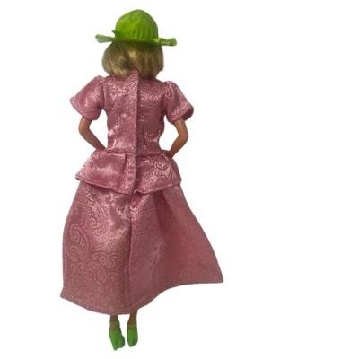 Детские куклы Doll Clothes Superstore Pink Brocade Special Occasion Dress with Hat and Shoes for 11.5 Inch Fashion Dolls — фото 3