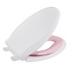 Elongated Toilet Seat with Toddler Seat Built in - Fits Both Adults and Children, Soft-Close & Non-Slip Design, Easy Installation & Cleaning, Pink - 3 of 3