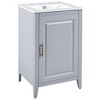 Okak 20 Inch Bathroom Organizer Bathroom Storage Cabinet with Sink Vanity with Door Shelf - 2 of 4