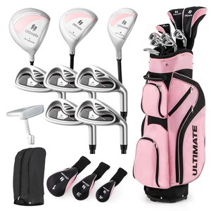 Gymax Premium Women's 10-Piece Complete Golf Club Set w/ Alloy