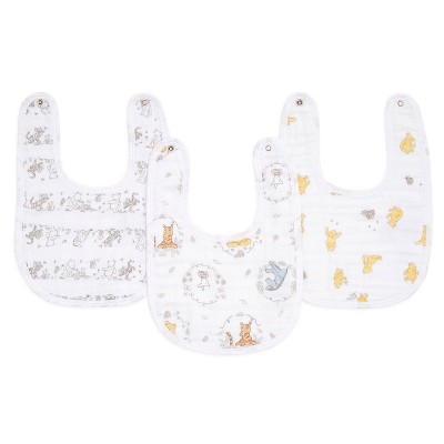 aden + anais essentials 3pk Water Resistant Bib - Winnie + Friends